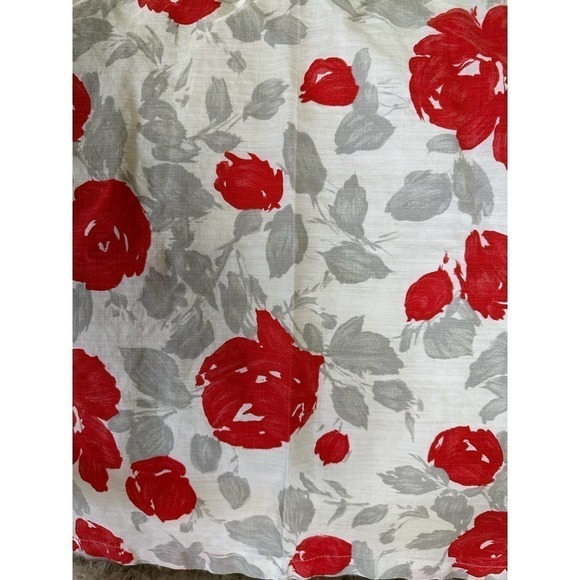 KATE Spade Garden Rose red and gray cloth napkins x2 - Picture 3 of 5